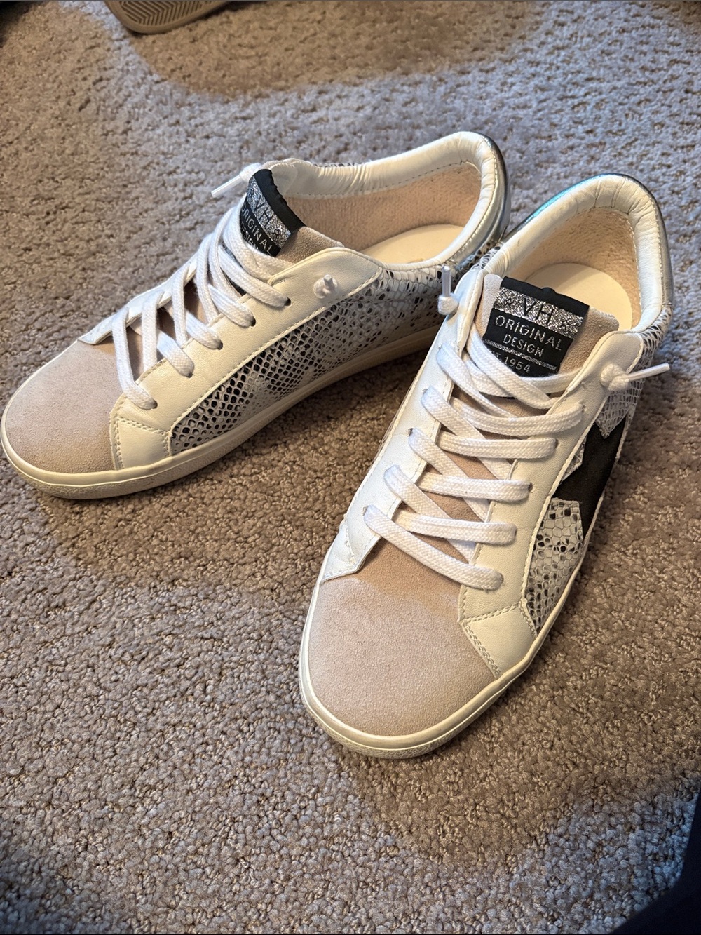 Vintage Havana Kate Silver Snake Multi Sneakers